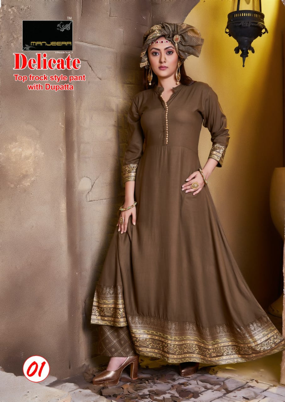 Manjeera Delicate Festive Wear Wholesale Readymade Salwar Suits